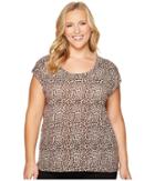 Michael Michael Kors - Plus Size Leopard Elliptical Top