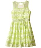 Us Angels - Daisy Lace Sleeveless Illusion Sweetheart Bodice W/ Full Skirt