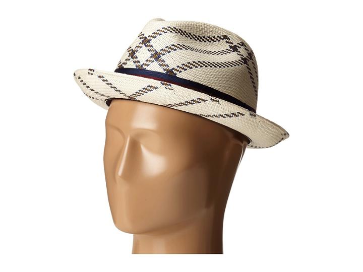 Carlos By Carlos Santana - Shantung With Pattern Pinch Front Fedora