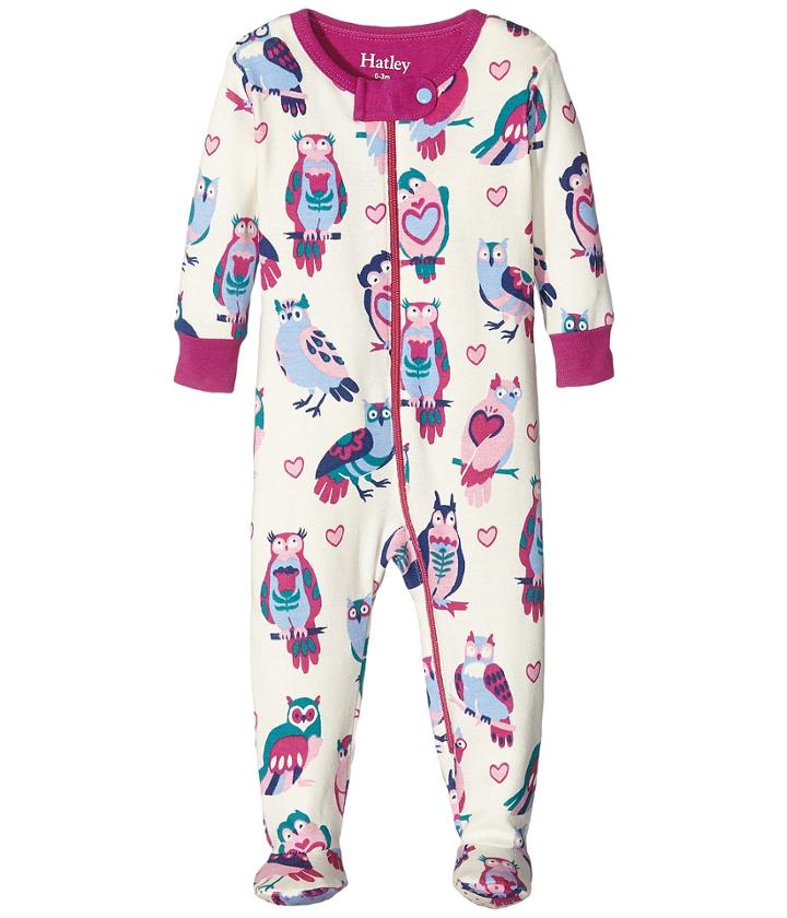 Hatley Kids - Happy Owls Footed Coverall