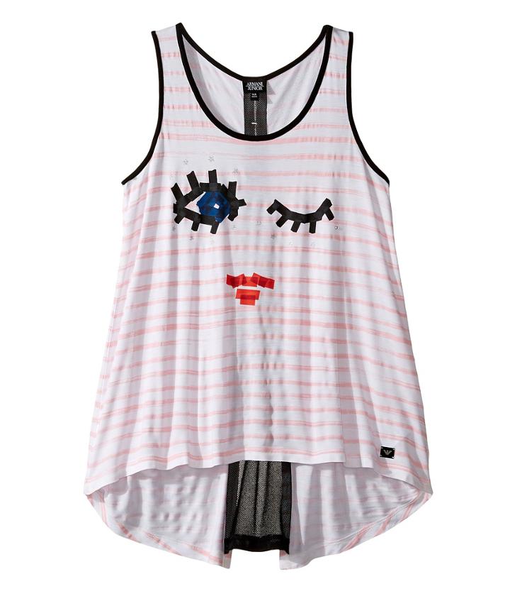 Armani Junior - Funtastic Eyelash Logo Tank Top