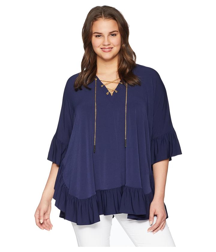 Michael Michael Kors - Plus Size Chain Lace Caftan Top