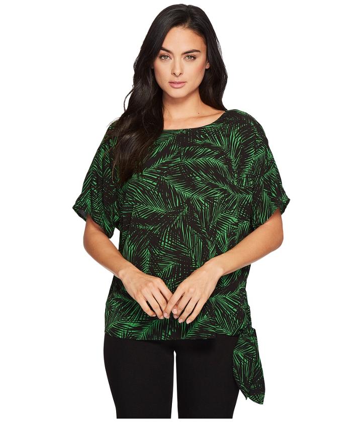 Michael Michael Kors - Abstract Palm Tie Top