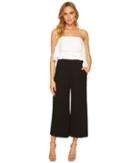 Donna Morgan - Strapless Crepe Cropped Jumpsuit