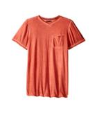 7 For All Mankind Kids - Short Sleeve V-neck Burnout Jersey Pocket T-shirt