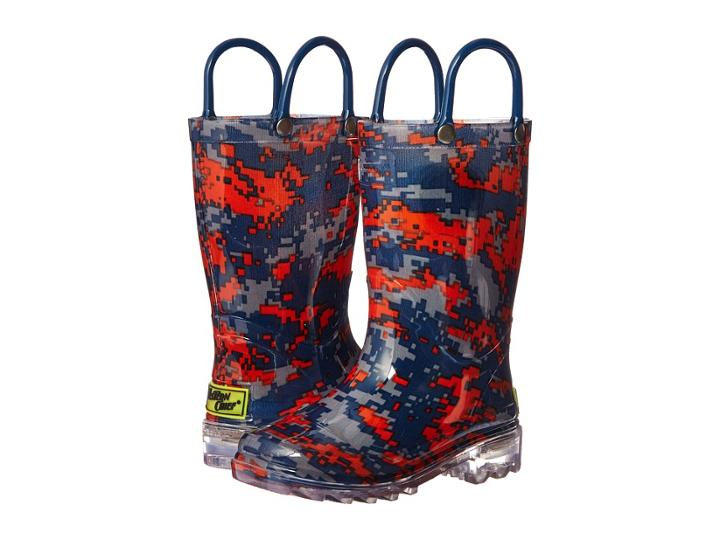 Western Chief Kids - Digital Camo Lighted Rain Boot