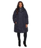 Jessica Simpson - Plus Size Chevron Quilted Poly Down Coat With Hood
