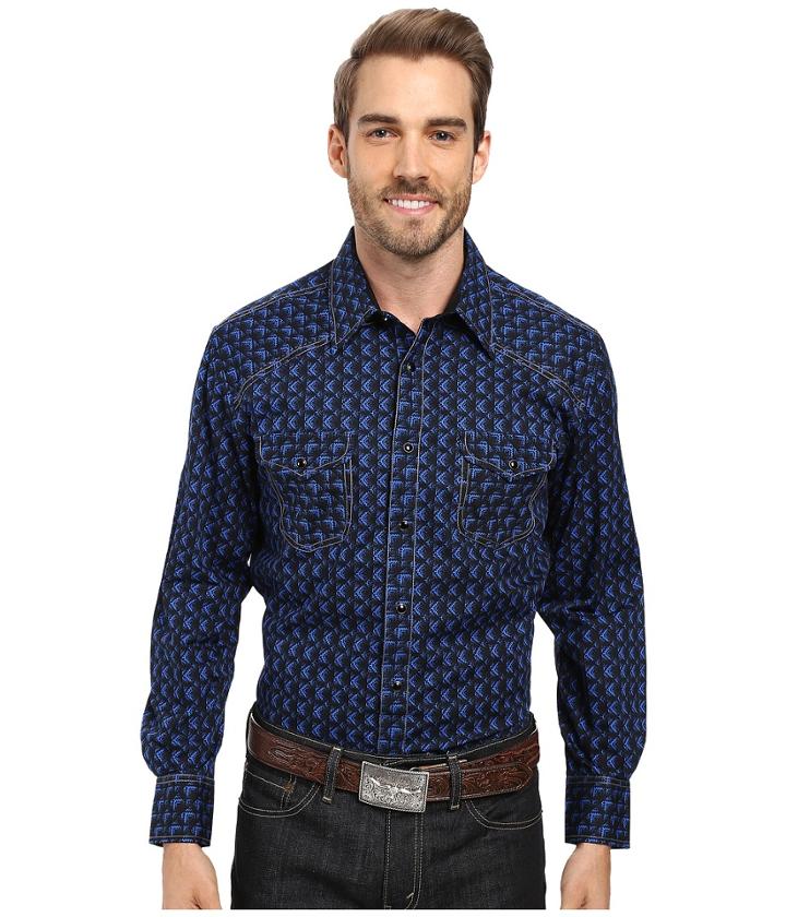 Rock And Roll Cowboy - Long Sleeve Snap B2s8423
