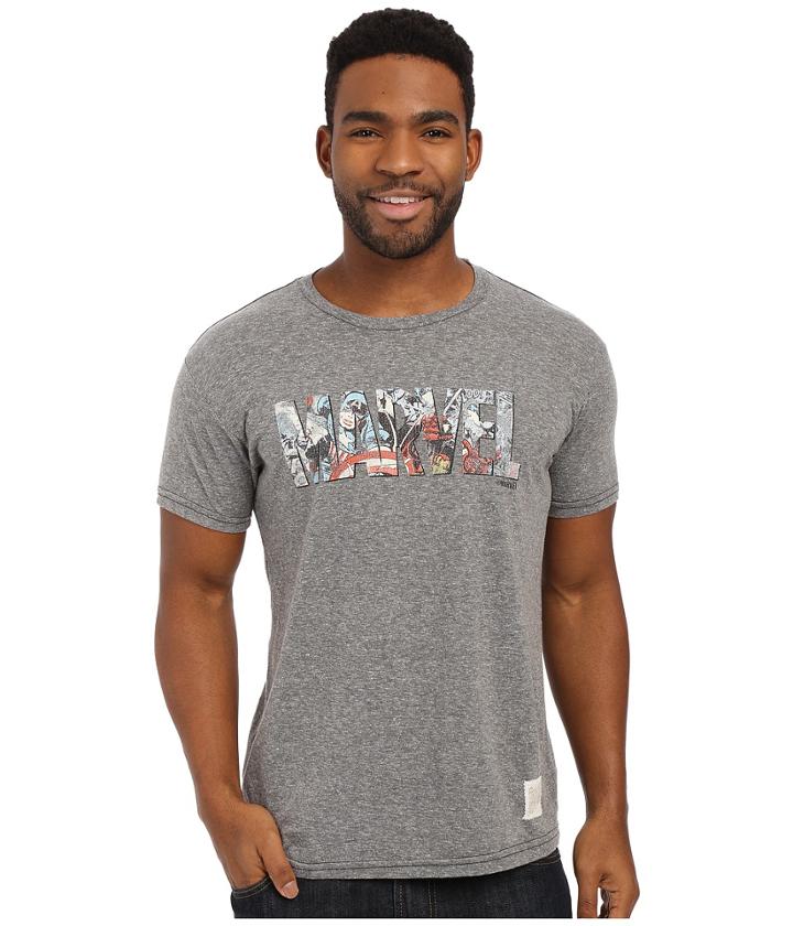 The Original Retro Brand - Textured Tri-blend Short Sleeve Marvel Tee