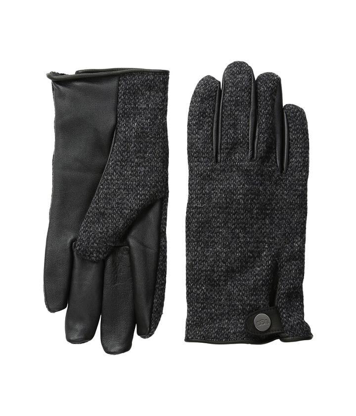 Ugg - Woolrich Smart Gloves W/ Leather Trim