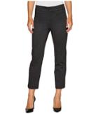 Liverpool - Vera Crop Flare Trousers With Welt Pockets In Mini Check Ponte Knit