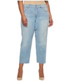 Nydj Plus Size - Plus Size Jenna Straight Ankle W/ Raw Hem In Wanderlust