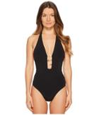 Tory Burch Swimwear - Gemini Link Plunge One-piece