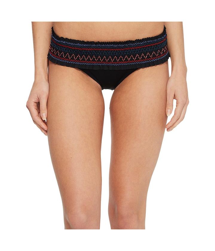Red Carter - In Stitches Smocked Band Hipster Bikini Bottom