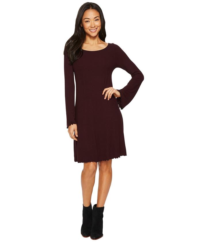 Three Dots - Viscose Rib Easy Dress