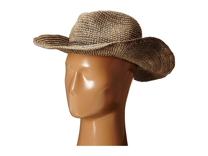 Hat Attack - Raffia Crochet Continental With Sparkle Trim