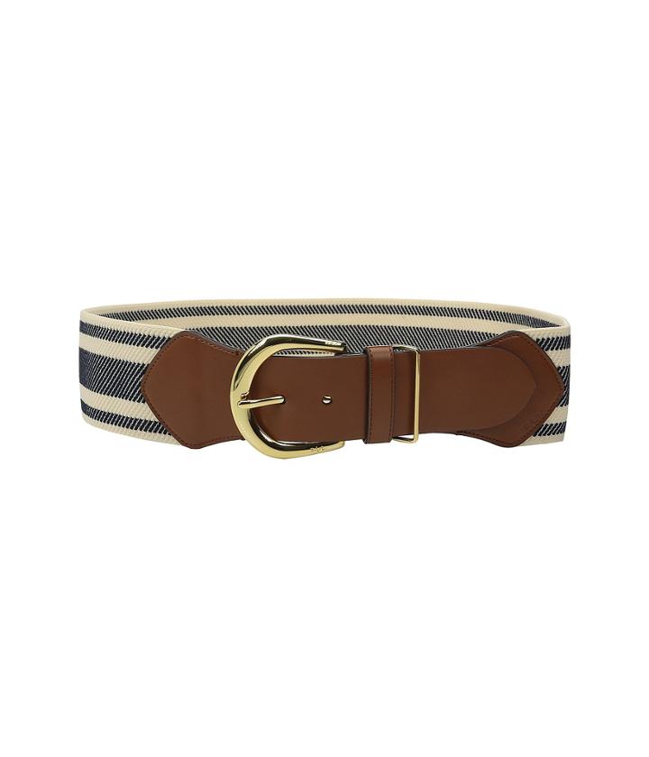 Lauren By Ralph Lauren - Stripe Stretch 3 Belt