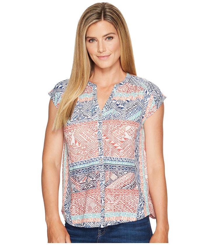 Lucky Brand - Rena Border Print Top