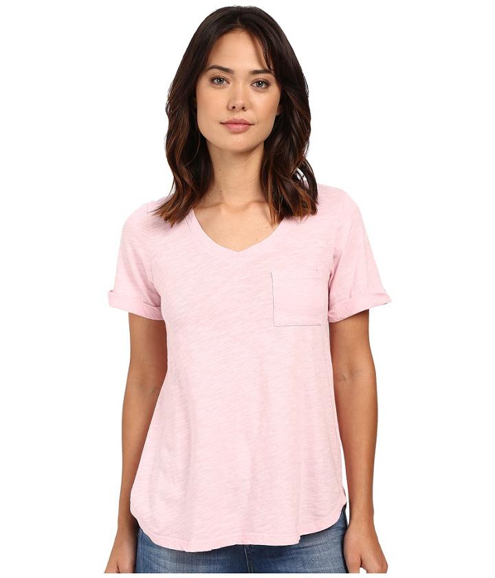 Allen Allen - Short Sleeve Vee W/ Pocket