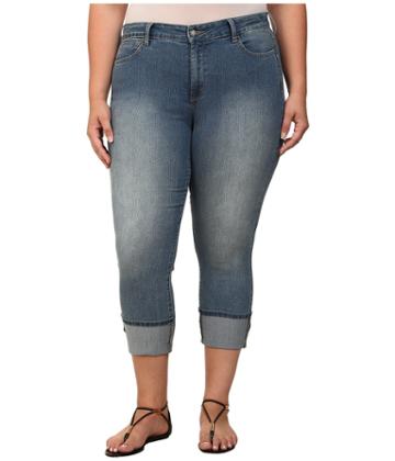 Nydj Plus Size - Plus Size Lorena Skinny Boyfriend Capri In Eagle Creek