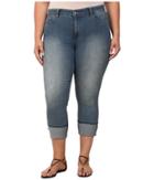 Nydj Plus Size - Plus Size Lorena Skinny Boyfriend Capri In Eagle Creek