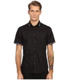 Just Cavalli - Short Sleeve Woven Crinkle Effect And Print Trim