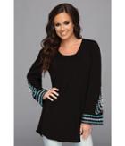 Scully - Jacalyn Scoop Neck Tunic Bell Sleeve W/ Embroidery