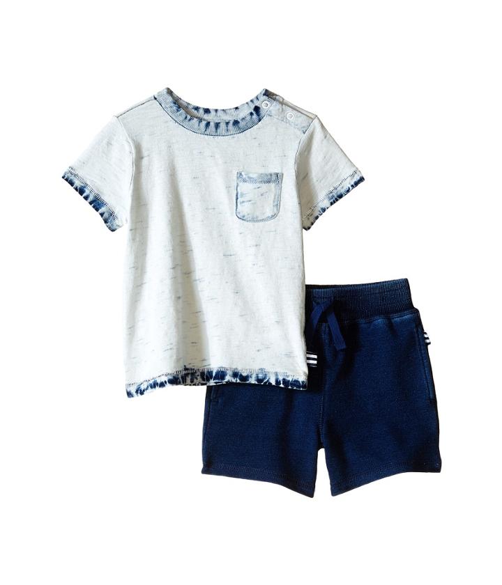 Splendid Littles - Bleach Indigo Tee With Shorts Set