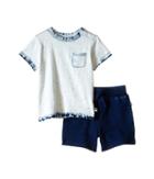 Splendid Littles - Bleach Indigo Tee With Shorts Set