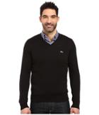 Lacoste - Segment 1 Cotton Jersey V-neck Sweater