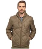 Marc New York By Andrew Marc - Appleton Melange Lightweight Packable Down Hoodie With Diamond Quilting