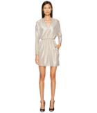 Just Cavalli - Long Sleeve V-neck Sparkled Dress