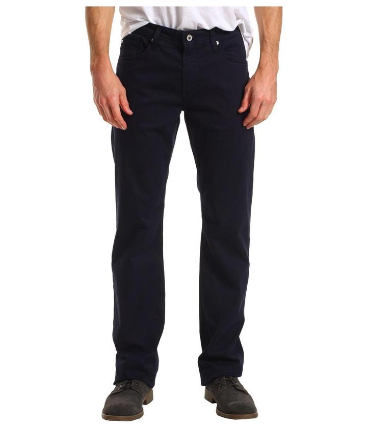 Ag Adriano Goldschmied Protege Straight Leg Sueded Stretch Sateen