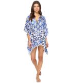 Bindya - Pom Pom Print Lace-up Dress