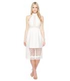 Ivanka Trump - Halter Dress With Lace Cut Outs