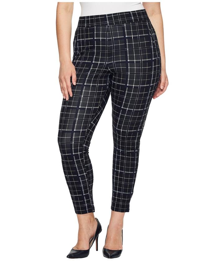 Hue - Plus Size Summer Plaid Loafer Skimmer