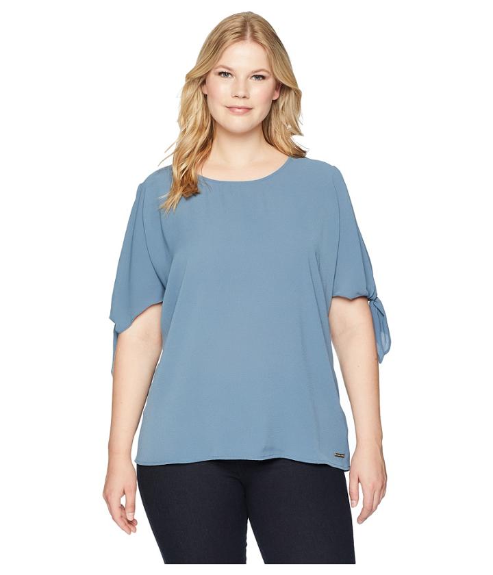 Michael Michael Kors - Plus Size Cold Shoulder Bow Top