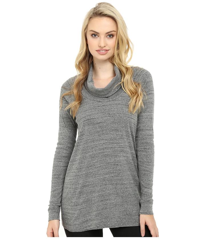 Three Dots - Mimi - Long Sleeve Funnel Neck Tunic