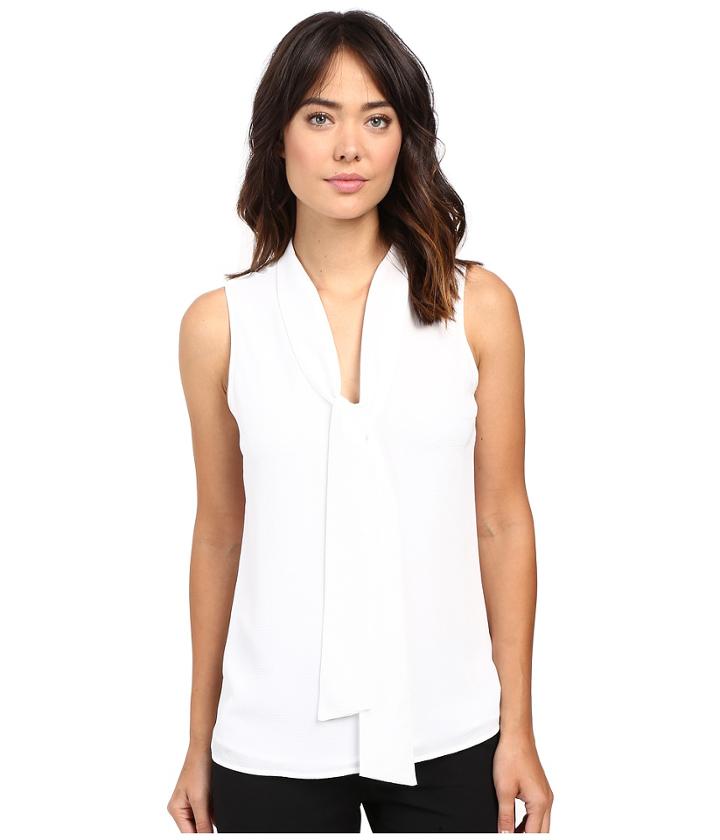 Michael Michael Kors - Tie Neckline Sleeveless Top