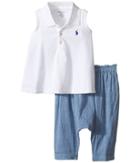 Ralph Lauren Baby - Chambray Smocked Pants Set