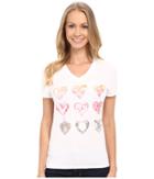 Life Is Good - Water Color Heart Pocket Sleep Vee
