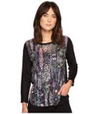Nally &amp; Millie - Lace Contrast Top