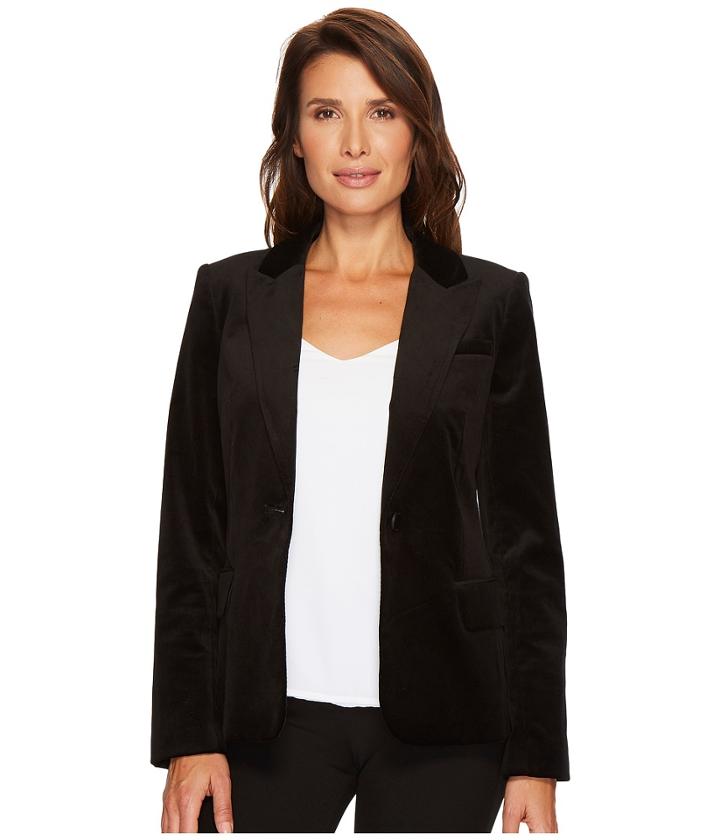 Ivanka Trump - Velvet One-button Jacket