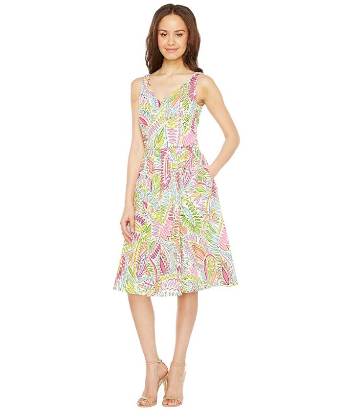 Tahari By Asl - Printed Cotton Sundress