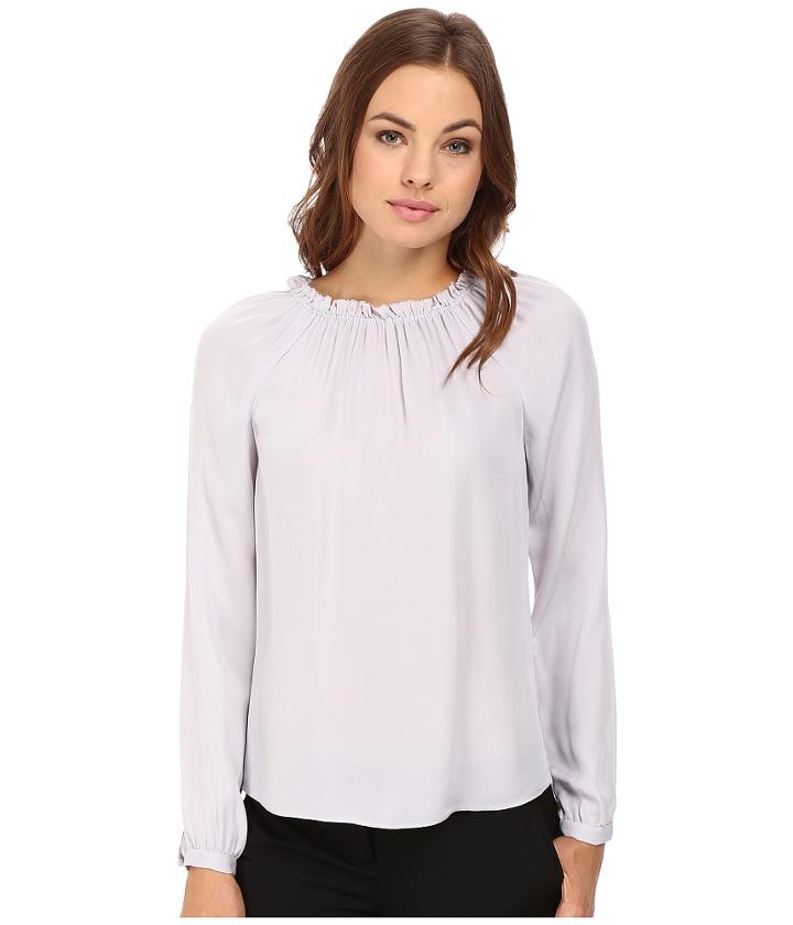Rebecca Taylor - Long Sleeve Georgette Ruffle Top