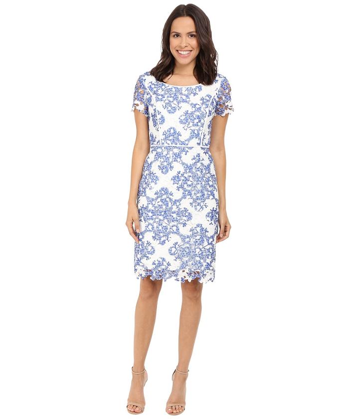 Nue By Shani - Printed Etoil Lace Dress