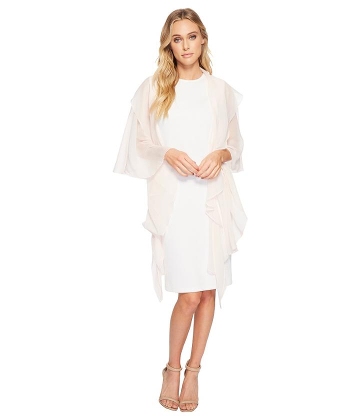 Betsey Johnson - Two Tiered Ruffle Draped Evening Wrap