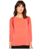 Ivanka Trump - Matte Jersey Lace Arm Hole Top