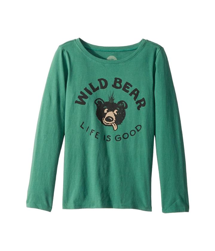 Life Is Good Kids - Wild Bear Long Sleeve Crusher Tee
