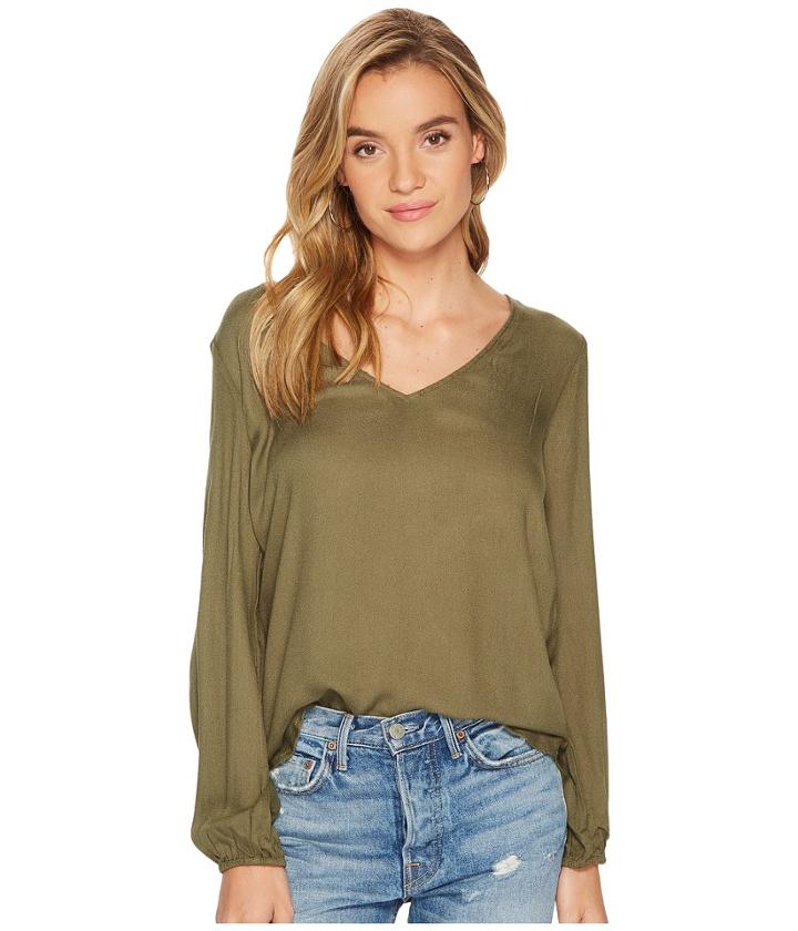 Jack By Bb Dakota - Linzy Rayon Crisscross Back Top
